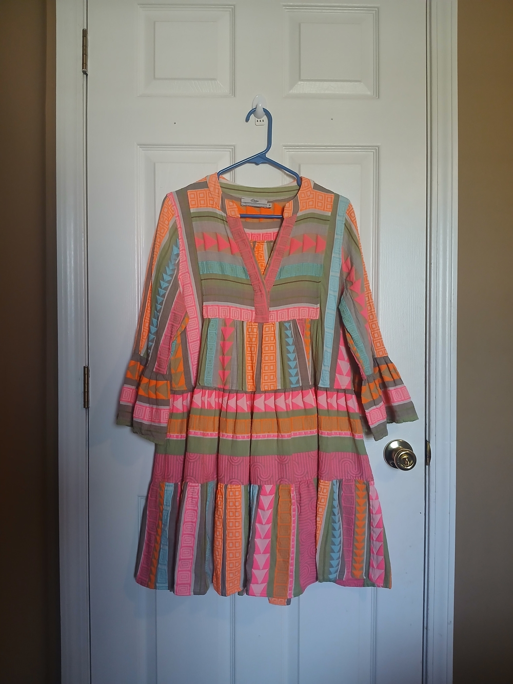Devotion Twin Ella Short Multicolor Tunic Dress Size S